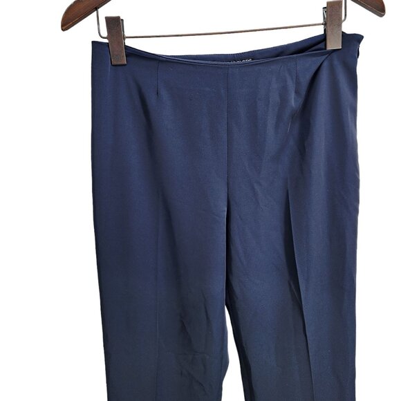 Peace Of Cloth Panticular‎ Womens Dress Pants Size 6 Navy Polyester Blend READ - Picture 10 of 11